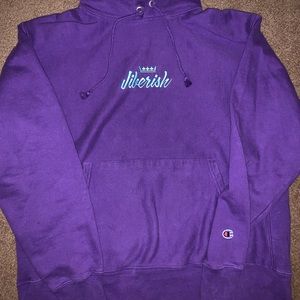 Jiberish x Champion 2019 winter collection hoodie